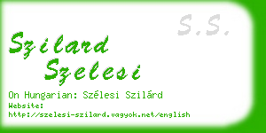 szilard szelesi business card